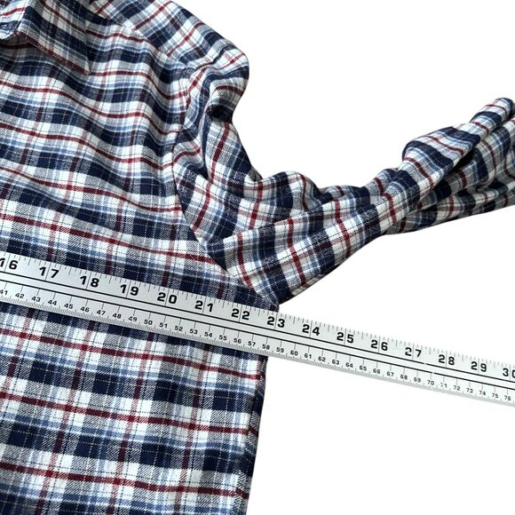 Untuckit Flannel Shirt Men’s Large Multicolor Plaid Cotton Button-Up Long Sleeve - Picture 6 of 8